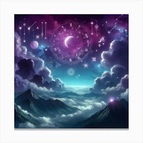 Astrology Background Canvas Print