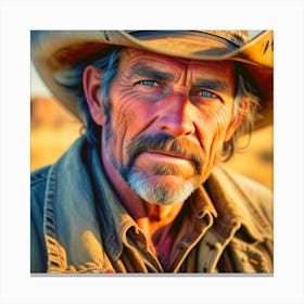 Cowboy Portrait 1 Canvas Print