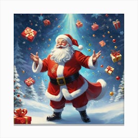 Albedobase Xl A Vibrant And Dynamic Portrayal Of Santa Claus B 1 Canvas Print