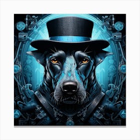 Steampunk Dog 2 Canvas Print