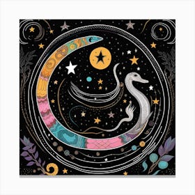 Zodiac snake Canvas Print