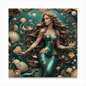 Mermaid 3 Canvas Print