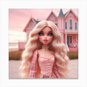 Dollhouse On The Beach Canvas Print