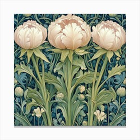 Peonies Art 1 Canvas Print