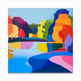 Abstract Park Collection Hyde Park London 3 Canvas Print