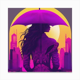 Woman With An Umbrella Canvas Print