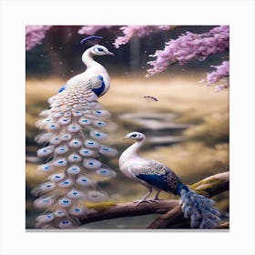 Peacocks Canvas Print