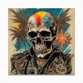 Skull Tattoo Canvas Print