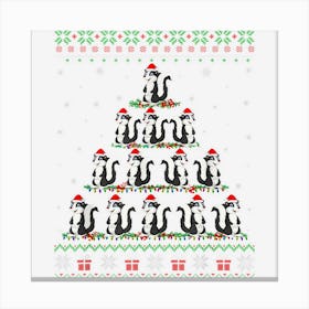 Matching Ugly Christmas Ornament Decor Xmas Skunk Tree 1 Canvas Print