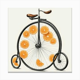 Orange Bicycle 1 Canvas Print