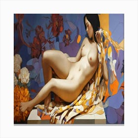 Nude Painting Canvas Print