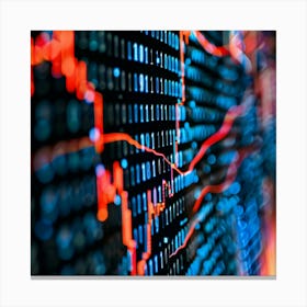 Stock Market Data Canvas Print