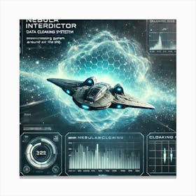 Nebula Interdictor Data Cloaking System 1024 Canvas Print