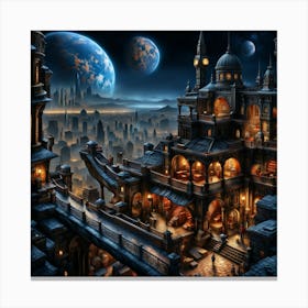 Fantasy City 24 Canvas Print