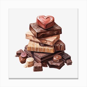 Chocolate Bars Canvas Print