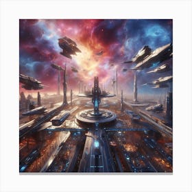 Space City 2 Canvas Print