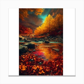 Autumn River 2 Canvas Print