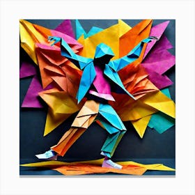 Origami Dancer 64 Canvas Print