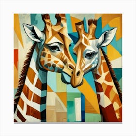 1000013978 Two giraffes Canvas Print