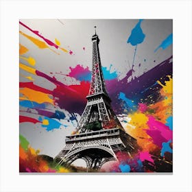 Paris Eiffel Tower 32 Canvas Print