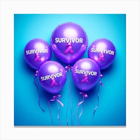 Survivor Balloons Canvas Print