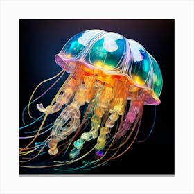 Rainbow Jellyfish 1 Canvas Print