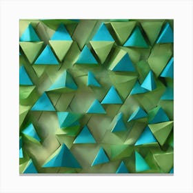 Abstract Triangles Canvas Print