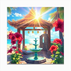 Gazebo On The Beach Toile