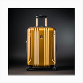 Gold Luggage 3 Canvas Print