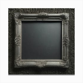 Black Frame With Beading Canvas Print