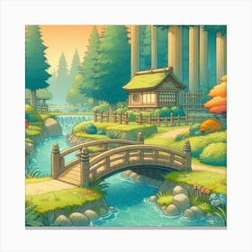 Japanese Village 1 Canvas Print