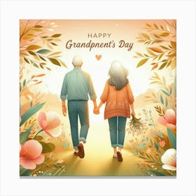 Happy Grandparents Day 5 Canvas Print