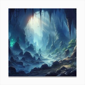 Fantasy Cave 2 Canvas Print