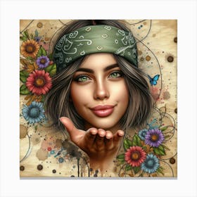 Flower Girl 1 Canvas Print