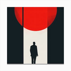 Man In The Red Coat Canvas Print