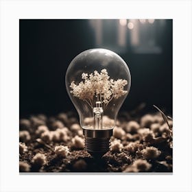 A Lightbulb Canvas Print