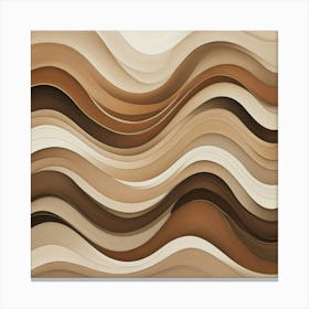 Abstract Wave Art 2 Canvas Print