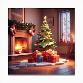 Christmas Tree 46 Canvas Print