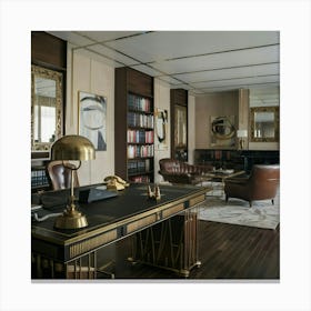 Deco Office 4 Canvas Print