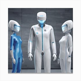 Futuristic Women 7 Canvas Print