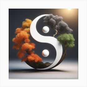 Yin Yang Symbol 1 Canvas Print