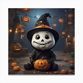 Halloween Jack O Lantern Canvas Print