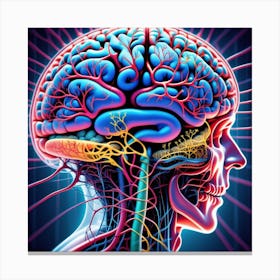 Human Brain 75 Canvas Print