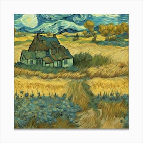 Landscape, Vincent Van Gogh Canvas Print