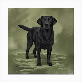 A Stunning Illustration Of A Black Labrador Dog St Go1huqjht2crgrkzsnkbtg Cspbyysbr6ootiient45ow Canvas Print