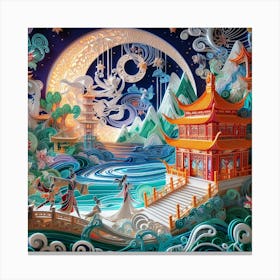 Chinese Landscape Canvas Print