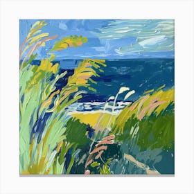 Grasses At The Beach Canvas Print