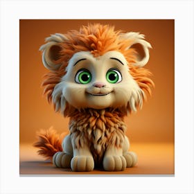 Cute Lion 6 Canvas Print