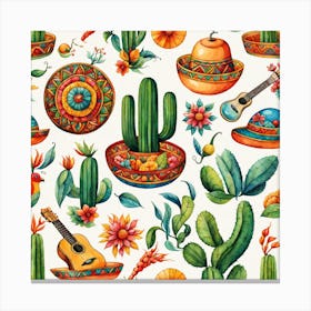 Mexican Pattern 12 Canvas Print
