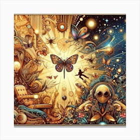 Fractal Halloween Fantasy Canvas Print